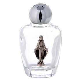 Holy water bottles in glass with Immaculate Mary plaque (50 pcs pack)
