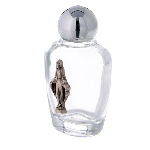 Holy water bottles in glass with Immaculate Mary plaque (50 pcs pack) 2