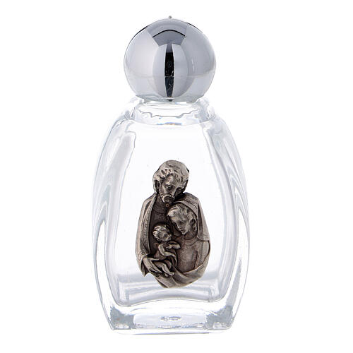 Holy water bottle with Holy Family, 15 ml in glass (50 pcs pk) 1