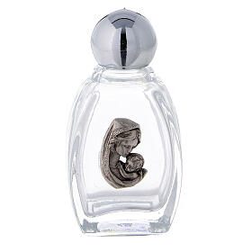 Holy water bottle with Madonna with Child, 15 ml in glass (50 pcs pk)