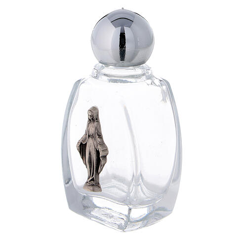 Garrafinhas para água benta vidro 14.5 ml com imagem Nossa Senhora das Graças metal (EMBALAGEM 50 PEÇAS) 2