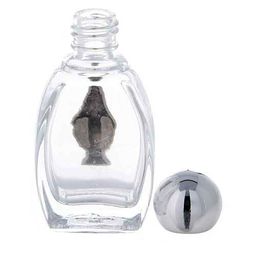 Holy water bottle with Immaculate Mary, 15 ml in glass (50 pcs pk) 3