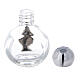 15 ml holy water glass bottle with silver metallic plastic cap Immaculate Virgin Mary (50-PIECE PACK) s3