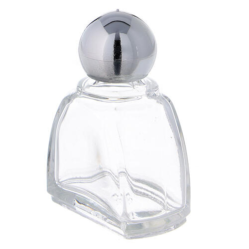 12 ml holy water glass bottle with silver plastic cap (50-PIECE PACK) 2