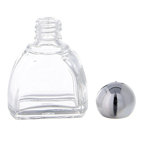 12 ml holy water glass bottle with silver plastic cap (50-PIECE PACK) 3