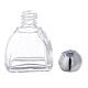 12 ml holy water glass bottle with silver plastic cap (50-PIECE PACK) s3