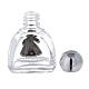 12 ml holy water glass bottle with silver metallic plastic cap Merciful Jesus (50-PIECE PACK) s3