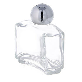 16 ml holy water glass bottle with silver plastic cap (50-PIECE PACK)