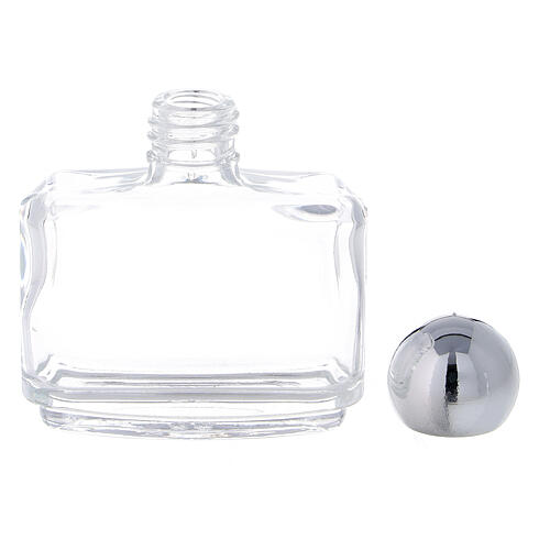 Buteleczka woda święcona 15 ml szkło zakrętka srebrna (op. 50 szt) 3