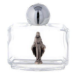 Glass holy water bottle 15 ml in glass with Miraculous Mary (50 pcs pack)