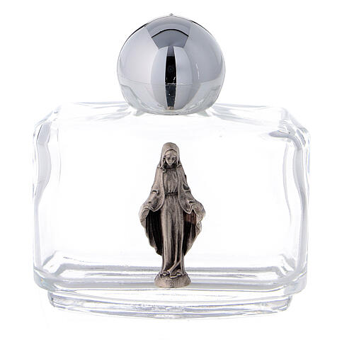 Glass holy water bottle 15 ml in glass with Miraculous Mary (50 pcs pack) 1