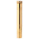Sprinkler in brass, golden tone with jacquard golden case, 16 cm s1