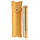 Sprinkler in brass, golden tone with damask case, 16 cm s2