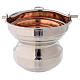 Holy water bucket in brass and copper 5 in diameter s1