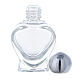 Botella agua bendita en forma de corazón 10 ml (CAJA 50 PIEZAS) vidrio s3