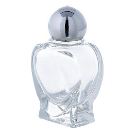 Buteleczka na wodę święconą kształt serca 10 ml (op. 50 sztuk) szkło