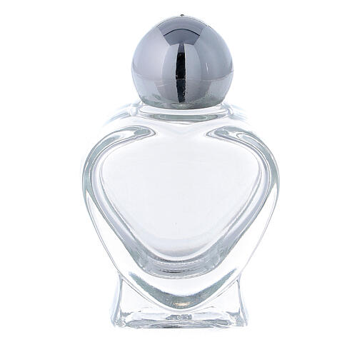 Buteleczka na wodę święconą kształt serca 10 ml (op. 50 sztuk) szkło 1