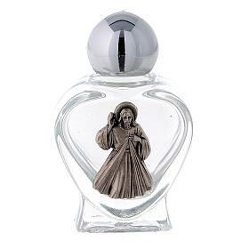 Botella corazón Jesús Misericordioso 10 ml (CAJA 50 PIEZAS) vidrio