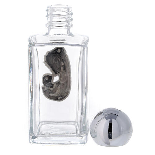 Botella agua bendita 50 ml Virgen con Niño (50 PIEZAS) vidrio 3