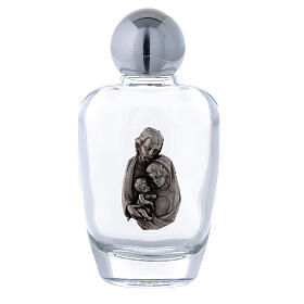 Frasco água benta arredondado Sagrada Família 50 ml vidro 50 peças