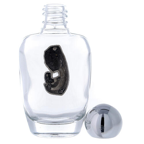 Botella agua bendita Virgen con Niño 50 ml (50 PIEZAS) vidrio 3