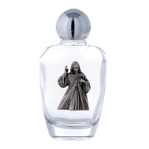 Buteleczka na wodę święconą 50 ml Jezus Miłosierny (50 sztuk) szkło 1