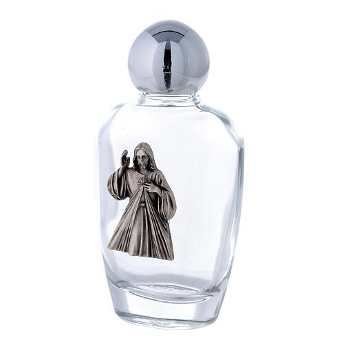 Divine Mercy Holy water glass bottle, 50 ml, lot of 50 2
