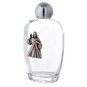 Flacon arrondi eau bénite Christ Miséricordieux 100 ml (25 pcs) verre