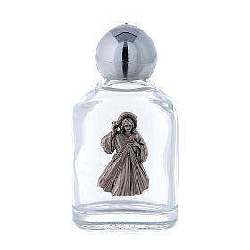Holy water bottle with Merciful Jesus 10 ml (50-PIECE PACK) in glass