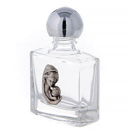 Holy water bottle in glass, 10 ml with Madonna and Child (50 pcs pack)