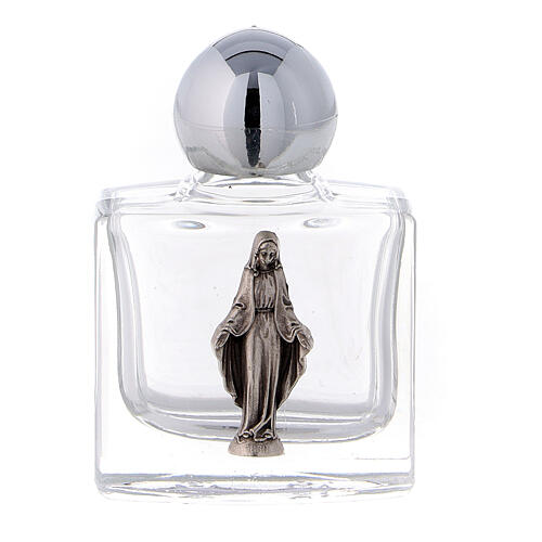 Holy water bottle in glass, 10 ml with Miraculous Mary (50 pcs pack) 1