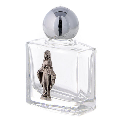 Holy water bottle in glass, 10 ml with Miraculous Mary (50 pcs pack) 2