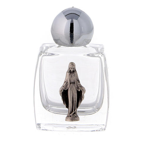 Holy water bottle 10 ml with Immaculate Mary, glass (50 pcs pack) 1