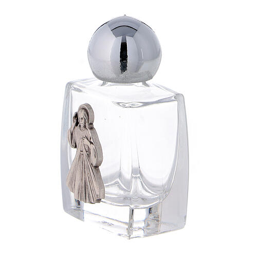 Holy water bottle 10 ml with Merciful Jesus, glass (50 pcs pack) 2