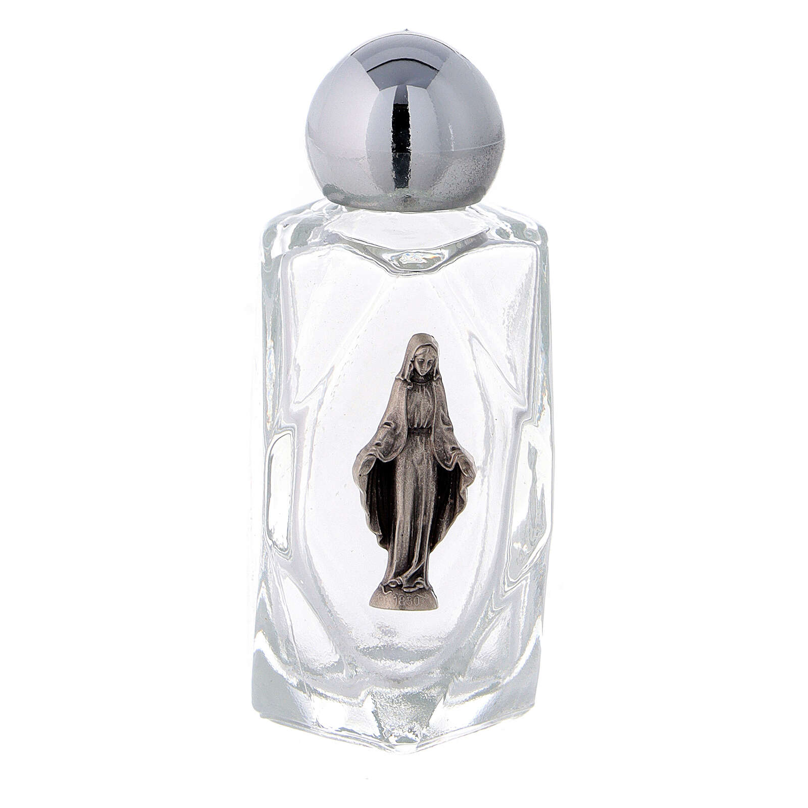 Glass holy water bottle with Mary of Miracles, 15 ml (50 | online sales ...