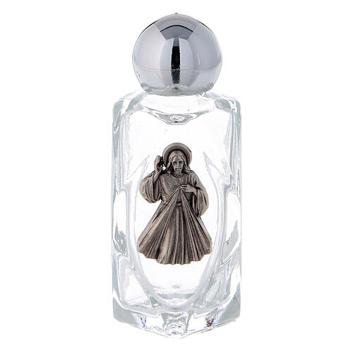Glass holy water bottle with Merciful Jesus, 15 ml (50 PIECE PACK) 1