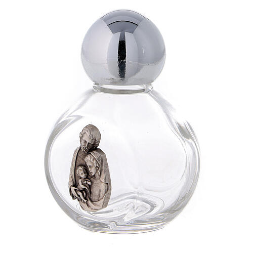 Holy water bottle with Holy Family 35 ml (50-PIECE PACK) in glass 2