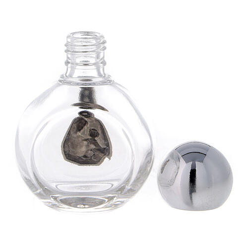 Round holy water bottle with Holy Family (50-piece pack) glass 3
