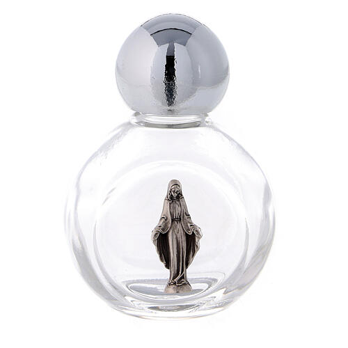 Round holy water bottle with Immaculate Mary 35 ml (50 pcs) glass 1