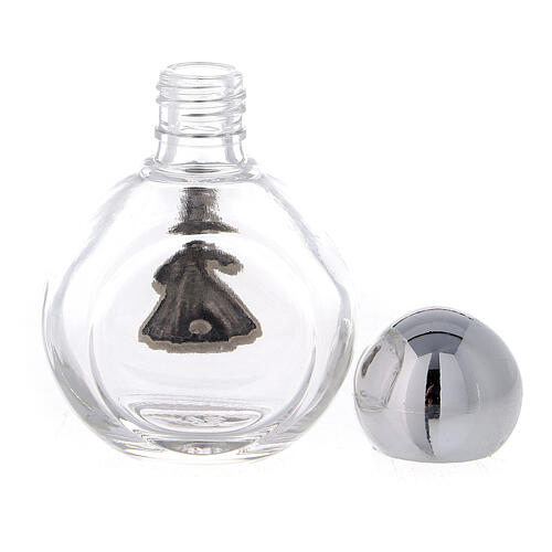 Round holy water bottle with Merciful Jesus 35 ml (50 pcs) glass 3