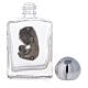 Square holy water bottle with Mary and Child 35 ml, in glass (50 pcs PACK) s3