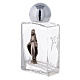 Square holy water bottle with Immaculate Mary 35 ml, in glass (50 pcs PACK) s2