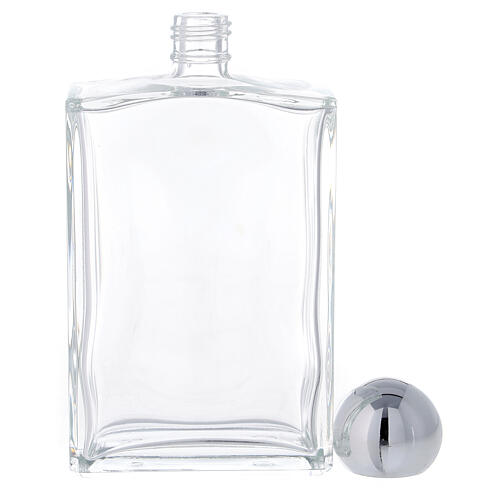 Garrafa rectangular para água benta 100 ml vidro 25 peças 3