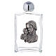 Holy water bottle with Virgin Mary and Baby Jesus 100 ml in glass (25-PIECE box) s1