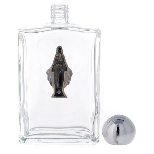 Holy water bottle with Immaculate Virgin Mary 100 ml in glass (25-PIECE box) 3