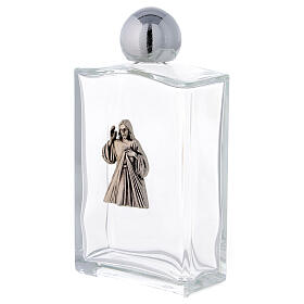 Holy water bottle with Merciful Jesus 100 ml in glass (25-PIECE box)