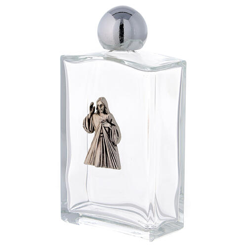 Holy water bottle with Merciful Jesus 100 ml in glass (25-PIECE box) 2