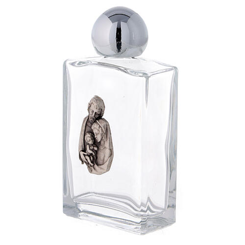Holy water bottle with Holy Family 50 ml in glass (25-PIECE box) 2