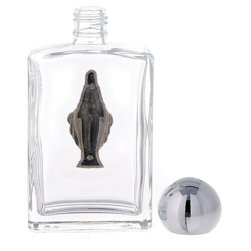 Holy water bottle with Immaculate Virgin Mary 50 ml in glass (25-PIECE box) 3
