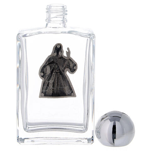 Holy water bottle with Immaculate Merciful Jesus 50 ml in glass (25-PIECE box) 3